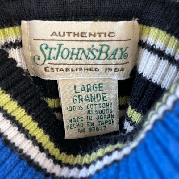 St. John’s Bay Striped Turtleneck Sweater Size L EUC - Picture 6 of 6